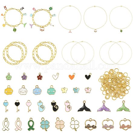 Наборы для самостоятельного изготовления браслетов и ожерелий DIY-FS0010-11-1