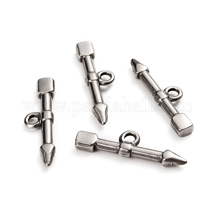 304 Stainless Steel Toggle Clasps Parts STAS-D142-02C-P-1