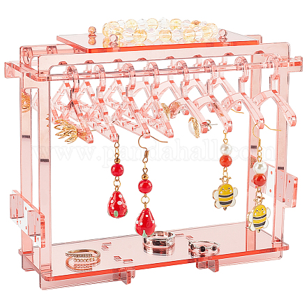 Mirror Acrylic Earring Display Stands EDIS-WH0015-16-1