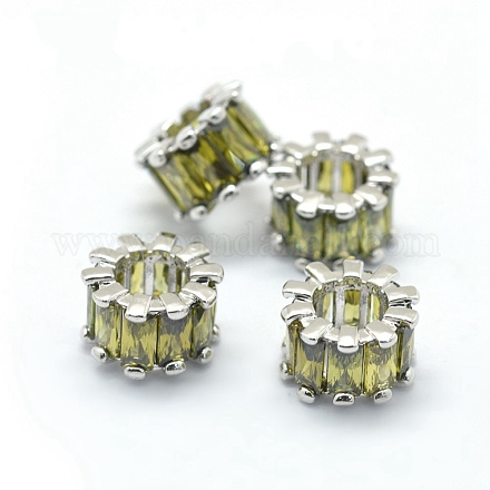 Zircone cubique perles européennes KK-L184-64E-P-1