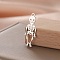 Stainless Steel Pendants, Skeleton, Stainless Steel Color, 28x13mm