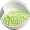 Macaron Baking Paint Glass Seed Beads, Fringe Teardrop Beads, Green Yellow, 5mm, 10g/Set