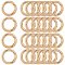 30Pcs Alloy Spring Gate Ring, O Rings, Light Gold, 7 Gauge, 24.5x3.5mm, Inner Diameter: 16.5mm