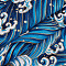 Japanese Style Cotton Fabric, Clothing Accessories, Sea Wave Pattern, Dark Blue, 1000x1500x0.2mm