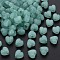 Imitation Jelly Acrylic Beads, Heart, Medium Aquamarine, 8x8.5x5.5mm, Hole: 2.5mm, about 2030pcs/500g