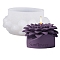DIY Candle Silicone Molds, for Candle Making, Flower, White, 117x113x53mm, Inner Diameter: 78mm