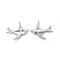 Tarnish Resistant 304 Stainless Steel Links connectors, Swallow, Stainless Steel Color, 20x16.5x0.8mm, Hole: 1mm