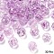 Crackle Transparent Glass Beads Strands, Round, Faceted, Dark Orchid, 7.5~8mm, Hole: 1~1.2mm, about 52~53pcs/strand, 14.76~15.35 inch(37.5~39cm)
