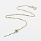 925 Sterling Silver Bracelet Making, with Spring Ring Clasps, with 925 Stamp, Real 18K Gold Plated, 7-5/8 inch(194mm)x1mm, Hole: 1mm, Pin: 0.8mm