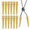 12Sets Alloy Pendants Findings, for School Security Ribbons, Golden, 70.5mm