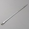 Blank PU Leather Cord Bracelet with Alloy Clasps, Silver, 8-1/2 inch(21.7cm)