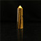 Point Tower Natural Tiger Eye Home Display Decoration, Healing Stone Wands, for Reiki Chakra Meditation Therapy Decos, Hexagon Prism, 80~90mm