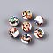 Handmade Lampwork Beads, Round, White, 11.5~12.5mm, Hole: 1~1.8mm