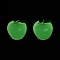 Luminous Resin Cabochons, Imitation Fruit, Glow in the Dark, Apple, 24.5x22x21.5mm