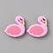 Flamingo Silicone Beads, Pearl Pink, 29.5x30x7.5mm, Hole: 3mm
