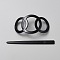 Cellulose Acetate(Resin) Hair Forks, Hair Accessories for Woman Girls, Black, 128x55x2.5mm