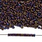 TOHO 11/0 Demi Round Beads, Japanese Seed Beads, (615) Matte Color Iris Purple, 2.2x0.9mm, about 8666pcs/50g
