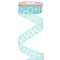 10 Yards Polyester Lace Trim Ribbon, Clothing Accessories, Aquamarine, 1 inch(25mm)