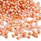 ABS Imitation Pearl Beads, Round, Two Tone, Coral, 6mm, Hole: 1.8mm, about 5000pcs/500g
