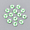 Handmade Polymer Clay Beads, Disc/Flat Round, Heishi Beads, Green, 6~6.5x1~1.5mm, Hole: 2mm, about 25000pcs/1000g