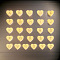 304 Stainless Steel Charms, Heart with Letter A~Z Charms, Golden, 6x7x3mm, Hole: 1.6mm, 26pcs/set