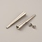 Punk Alloy Rivet Studs Pyramid Spikes, for DIY Decoration Leathercraft, Platinum, 54x9mm