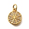Brass Pendants, Fruit Charms, Lead Free & Cadmium Free, Long-Lasting Plated, with Jump Ring, Orange, 12x10x2mm, Hole: 3.5mm