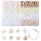 480Pcs 8 Styles Mixed Styles Acrylic Beads, Round, Clear, 8mm, Hole: 1~2mm, 60pcs/style