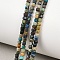 Natural Azurite Beads Strands, Faceted Table Cut Cube, 2.5x2.5x2.5mm, Hole: 0.6mm, about 163pcs/strand, 15.35''(39cm)