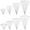 304 Stainless Steel Eye Pins & Flat Head Pins, Stainless Steel Color, 800pcs/box