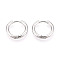 304 Stainless Steel Hoop Earrings, Stainless Steel Color, 16x17x2.5mm