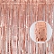 Plastic Fringe Curtains, Shimmer Curtains, for Birthday Wedding Party Christmas Decorations, Light Salmon, 2000x1000mm