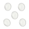 Natural Quartz Crystal Cabochons, Rock Crystal, Grade AAA, Oval, 12x10x2.7mm