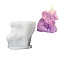 DIY Silicone Candle Molds, Elephant, White, 103x74x95mm