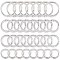 SUNNYCLUE 1 Box 32Pcs 4 Sizes Spring Key Rings Key Ring Clips Trigger Round Snap Buckle Spring Keyring Buckle Round Carabiner Spring Keychain Key Ring Clips for Jewelry Making Keyrings Bags Purse DIY