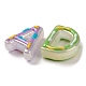 UV Plating Imitation Jelly Acrylic Beads JACR-Q057-01-3