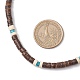 Ожерелья из натурального кокоса heishi NJEW-JN05308-01-3