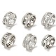 304 anillos de dedo de acero inoxidable para mujer. RJEW-Z016-01P-1