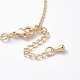 Long-Lasting Plated Brass  Cable Chain Necklaces X-NJEW-K112-06G-NF-3