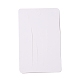 紙のヘアクリップディスプレイカード  イチゴ模様の長方形  ホワイト  11x7x0.04cm  穴：7.3mm CDIS-F005-12-2
