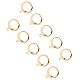UNICRAFTALE 50pcs Lever Back Earrings Stainless Steel Leverback Earring Hoop Earring with loop Golden Leverback Earwire Findings for DIY Jewelry Making 14.5mm Long STAS-UN0003-35G-1