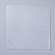 プラスチックエンボスフォルダー  凹凸エンボスステンシル  手工芸品の写真アルバムの装飾のため  太陽模様  150x150x2.5~3mm X-DIY-P007-C02-2