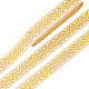 PandaHall Gold Edge Woven Braid Trim SRIB-WH0011-034-1