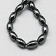 Magnetic Synthetic Hematite Beads Strands G-Q911-6x4mm-1