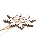 Christmas Theme Natural Wood Pendant Decorations HJEW-P010-11-5