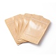 Bolsa de papel con cierre de cremallera de embalaje de papel kraft biodegradable ecológico CARB-P002-04-5