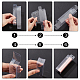 長方形の透明なプラスチックのPVCボックスギフト包装  防水折りたたみボックス  透明  完成品：2.5x2.5x8.7cm CON-WH0088-29-3