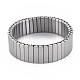 Stainless Steel Rectangle Stackable Stretch Bracelet BJEW-N017-029P-1