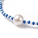 3Pcs 3 Style Shell Pearl & Glass Seed Beaded Necklaces Set for Women NJEW-JN03949-5