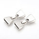 Tibetan Style Alloy Fold Over Clasps X-TIBE-R308-05AS-RS-1